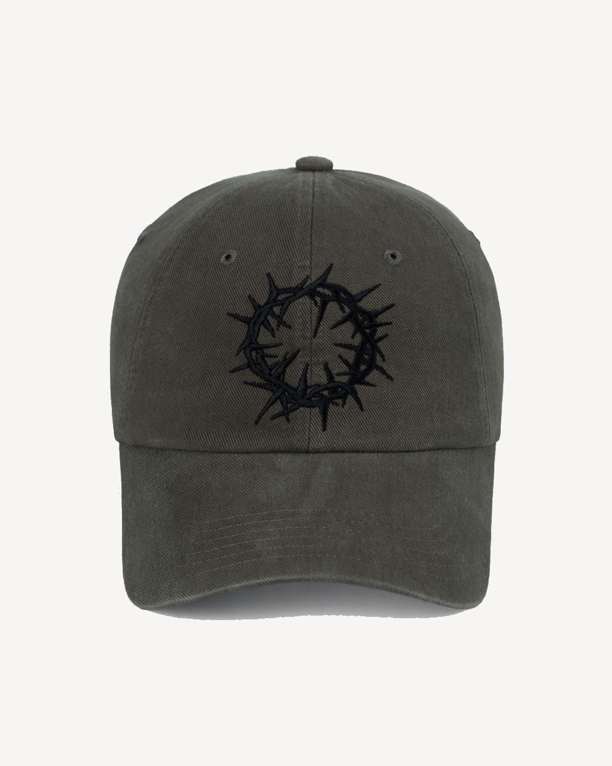 덤(THUMB) VINTAGE WASHED SNAKE CAP (DARK KHAKI)