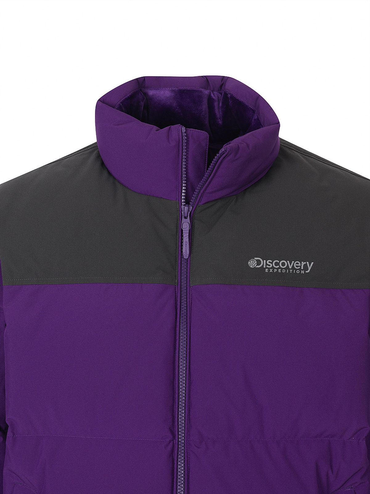 디스커버리 익스페디션(DISCOVERY EXPEDITION) 유니 반슬리 다운 숏패딩 (PURPLE)