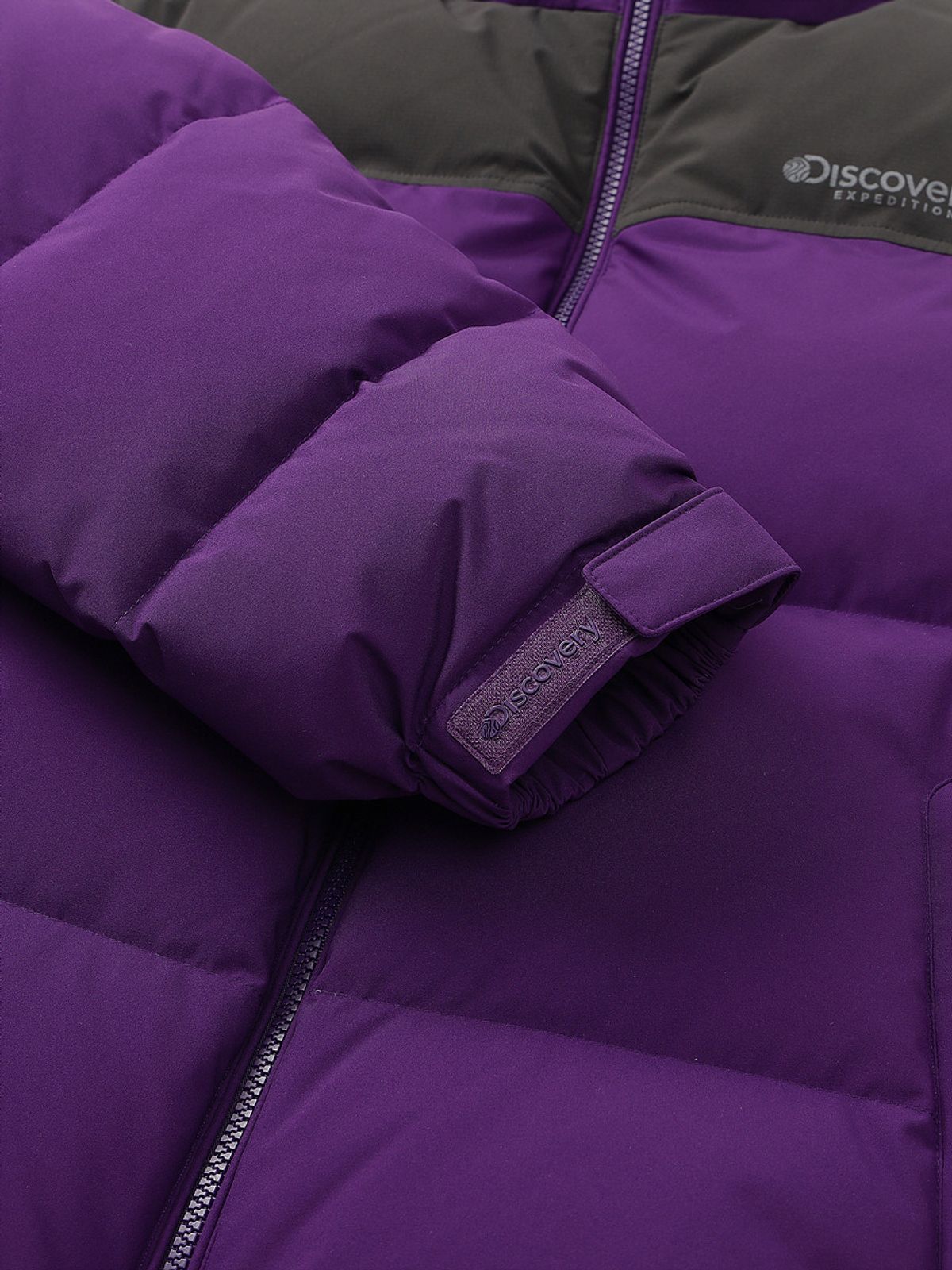 디스커버리 익스페디션(DISCOVERY EXPEDITION) 유니 반슬리 다운 숏패딩 (PURPLE)