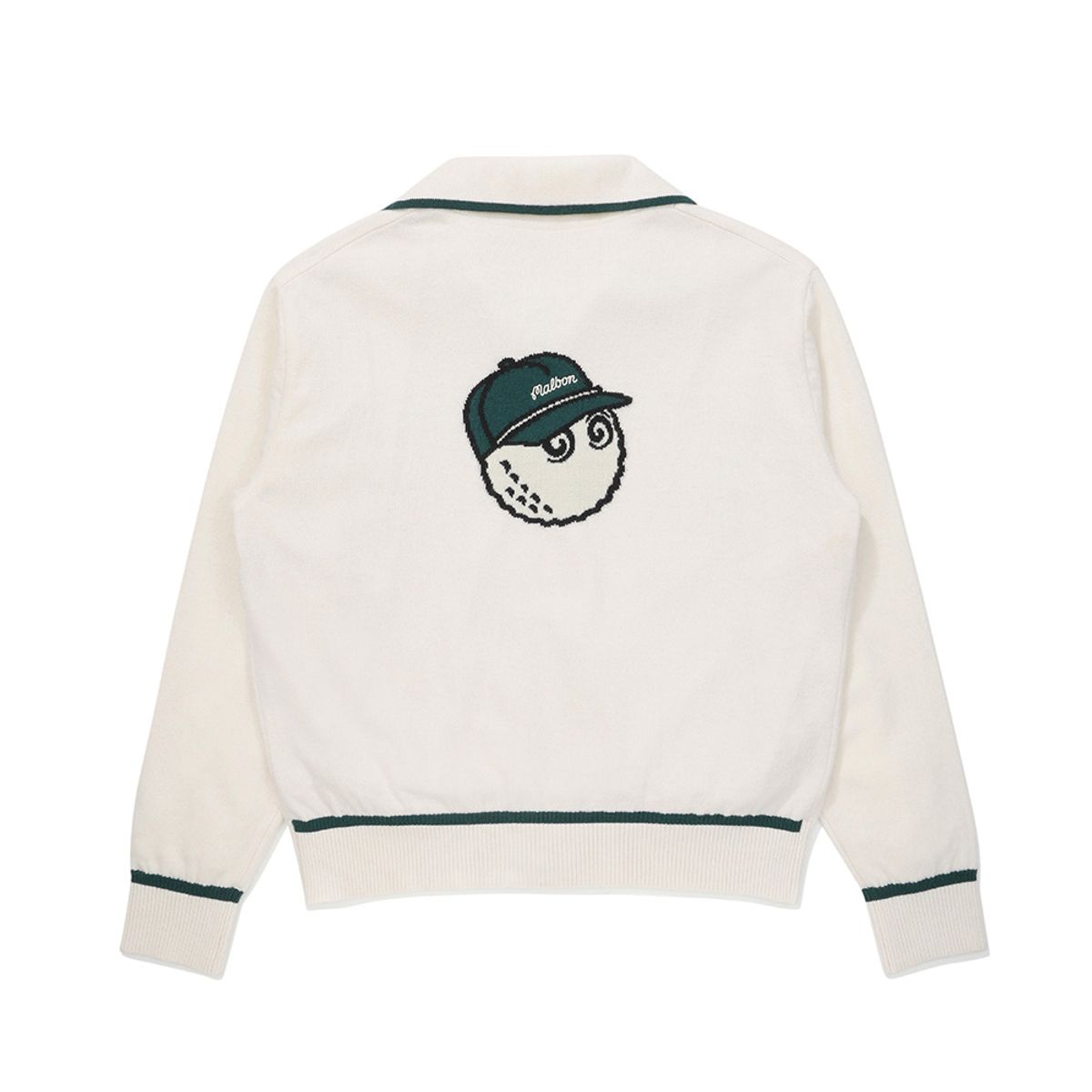 말본 골프(MALBON GOLF) 버킷 방풍 풀집업 가디건 IVORY (WOMAN)