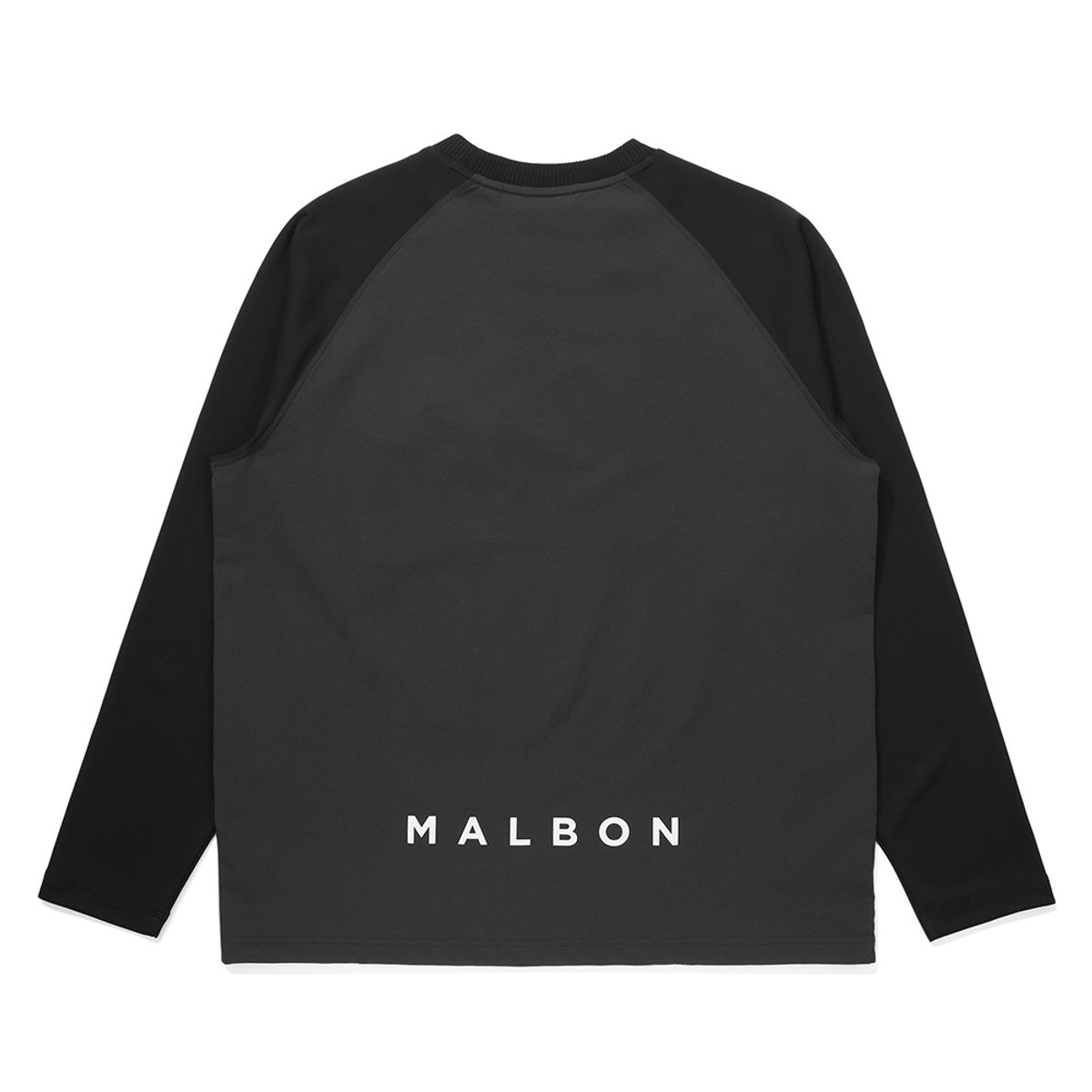 말본 골프(MALBON GOLF) 우븐 믹스 하이브리드 긴팔 티셔츠 CHARCOAL (MAN)