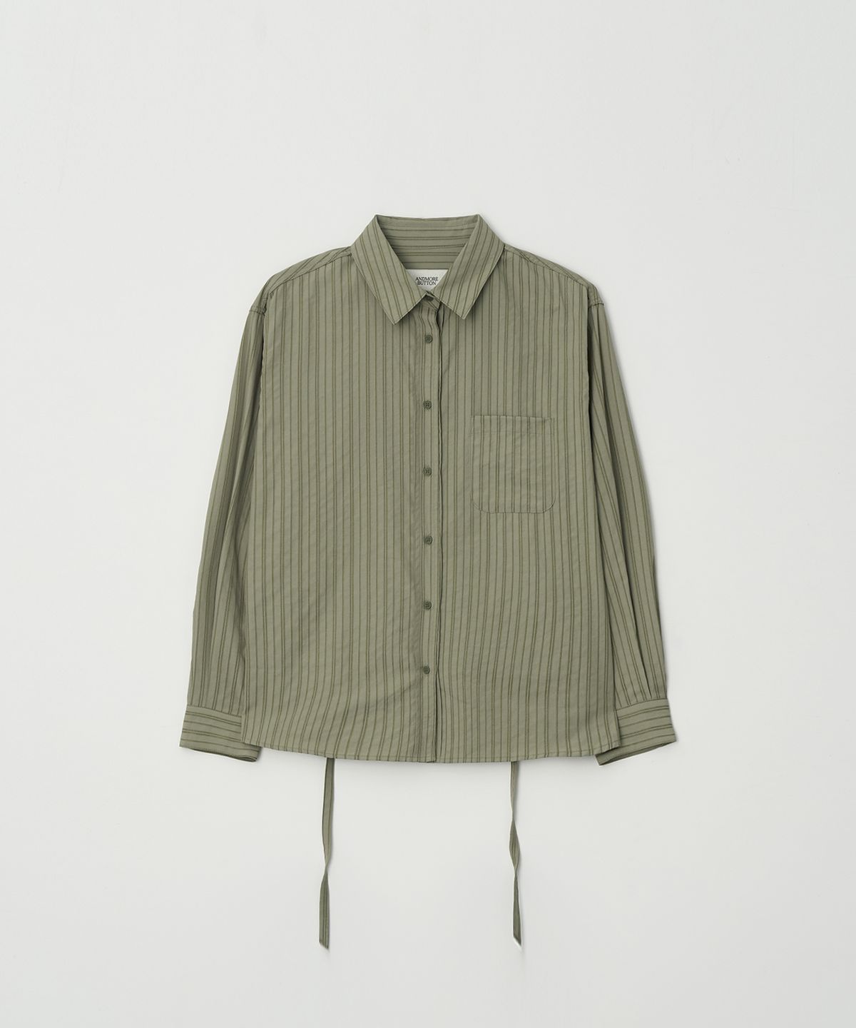 벗튼(BUT'TON) Stripe Loop Shirt (Khaki)