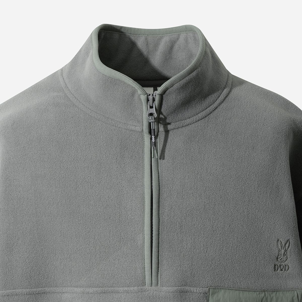디오디(DOD) 히트레스트 플리스 집업 아노락(GREY)