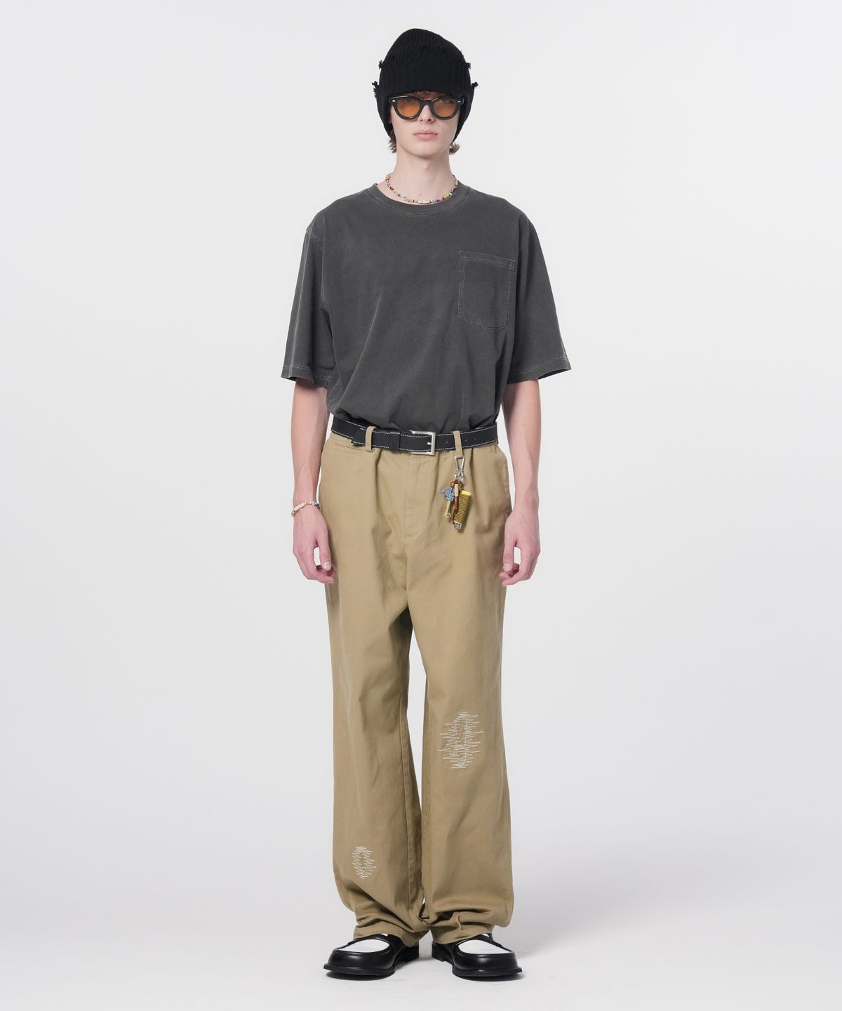 홍우성(HONGWOOSUNG) Workwear Repair Chino Pants_Beige