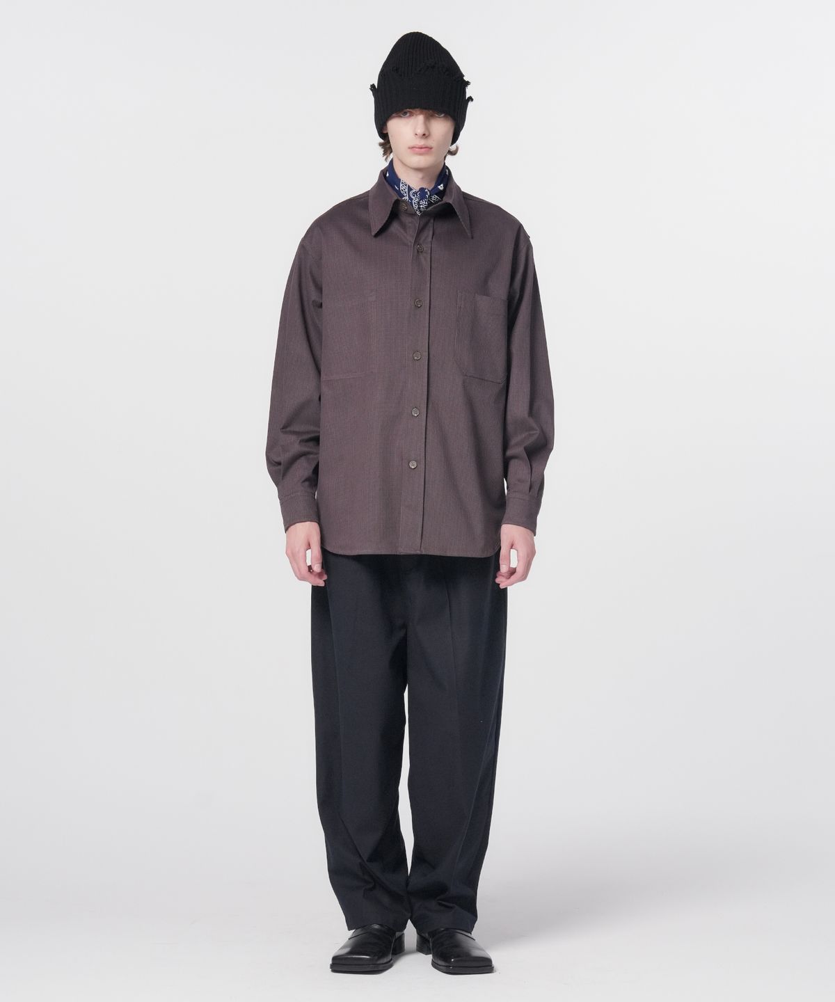 홍우성(HONGWOOSUNG) Spade Wide Work Pants_Dark Navy