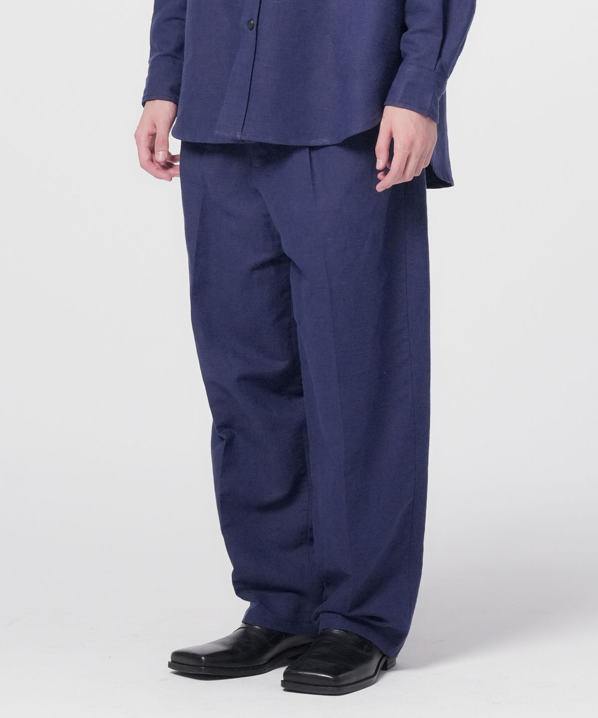 홍우성(HONGWOOSUNG) Spade Wide Work Pants_Blue