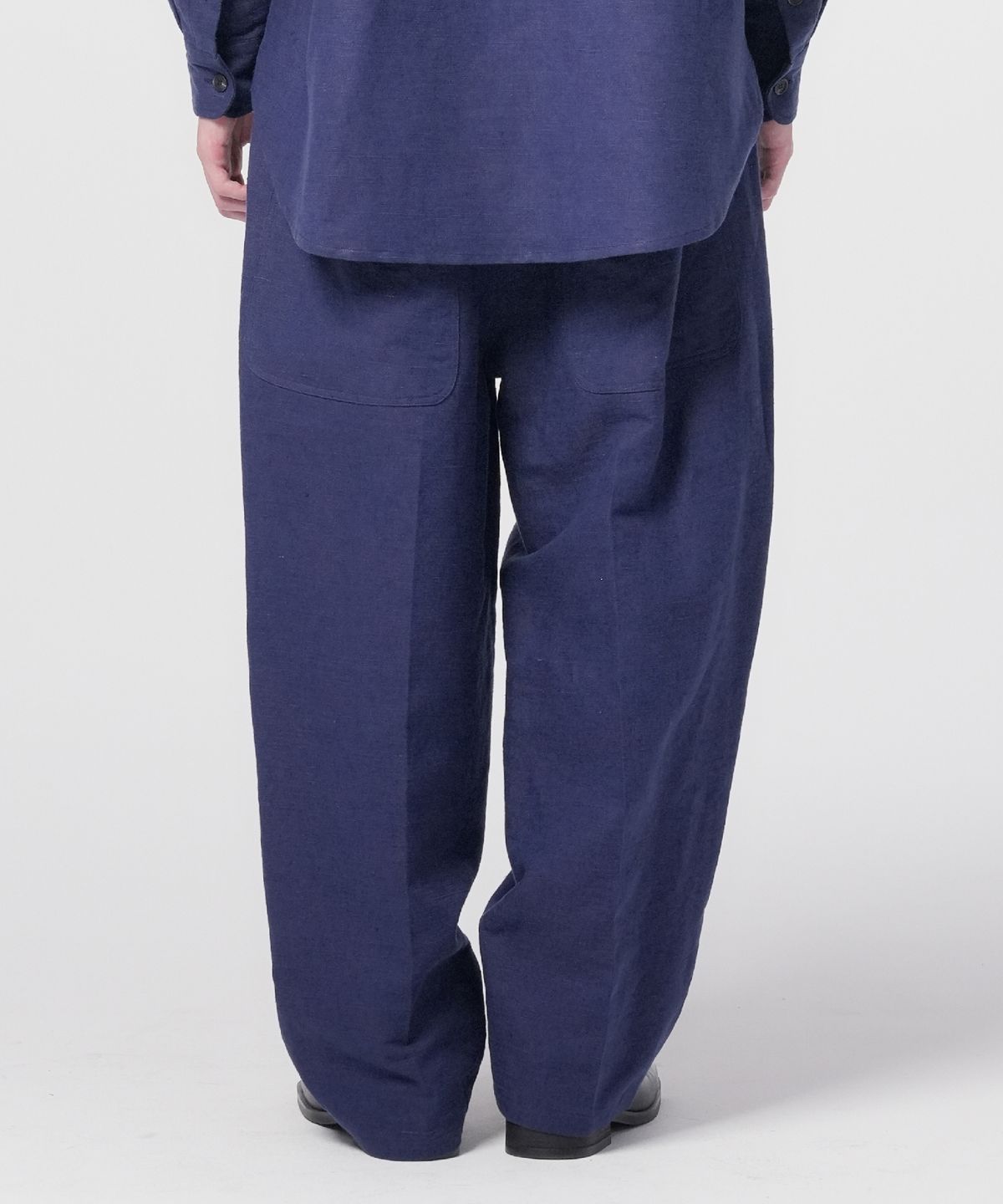 홍우성(HONGWOOSUNG) Spade Wide Work Pants_Blue
