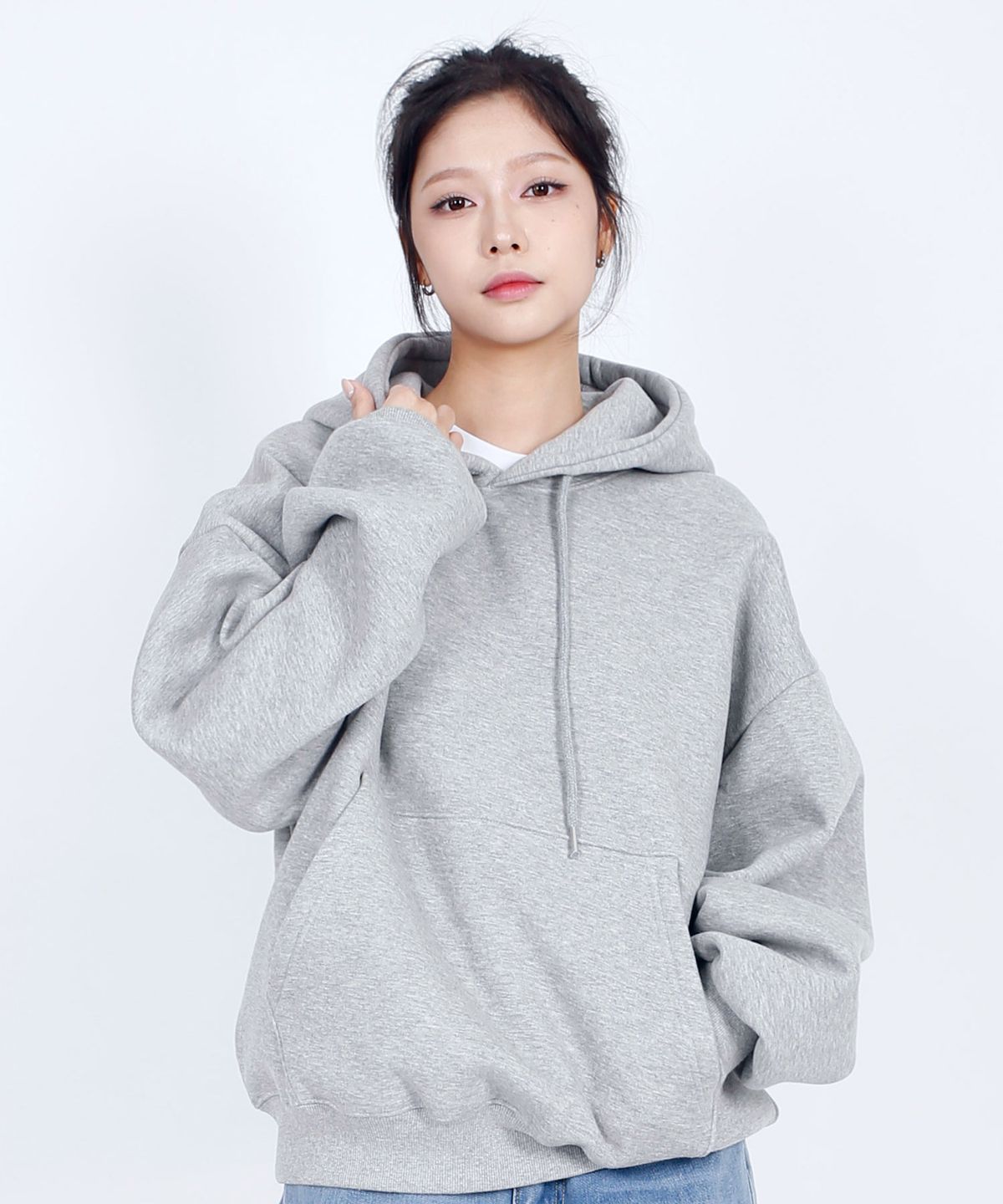 텐블레이드(TENBLADE) 미니멀 오버핏 기모 후드티 남녀공용 (6컬러)
