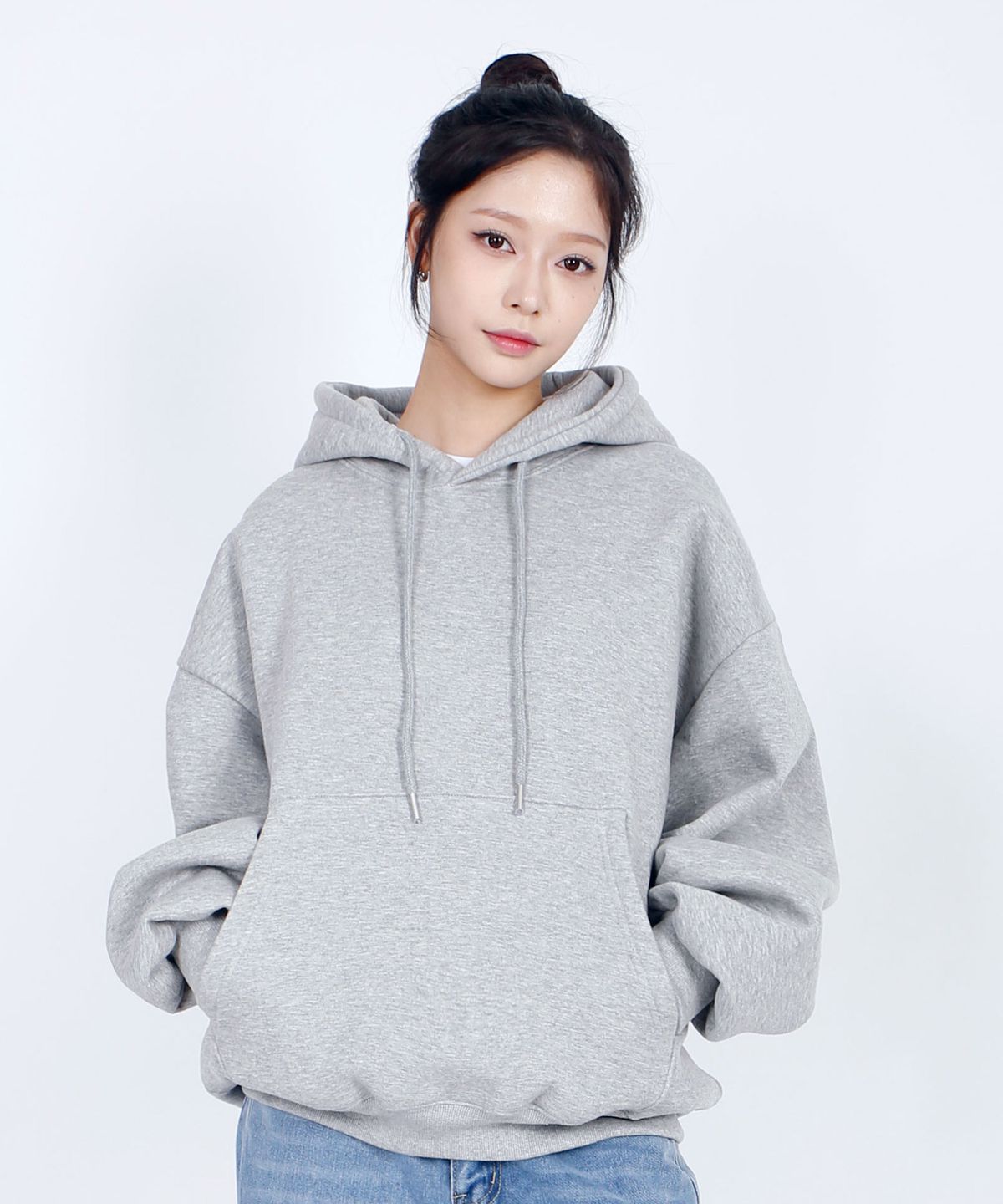 텐블레이드(TENBLADE) 미니멀 오버핏 기모 후드티 남녀공용 (6컬러)