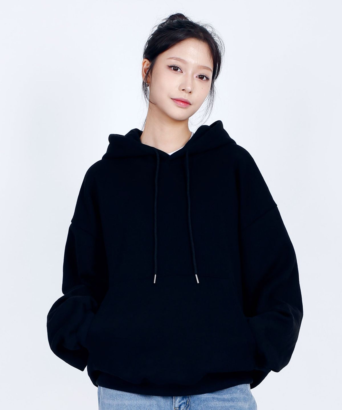 텐블레이드(TENBLADE) 미니멀 오버핏 기모 후드티 남녀공용 (6컬러)