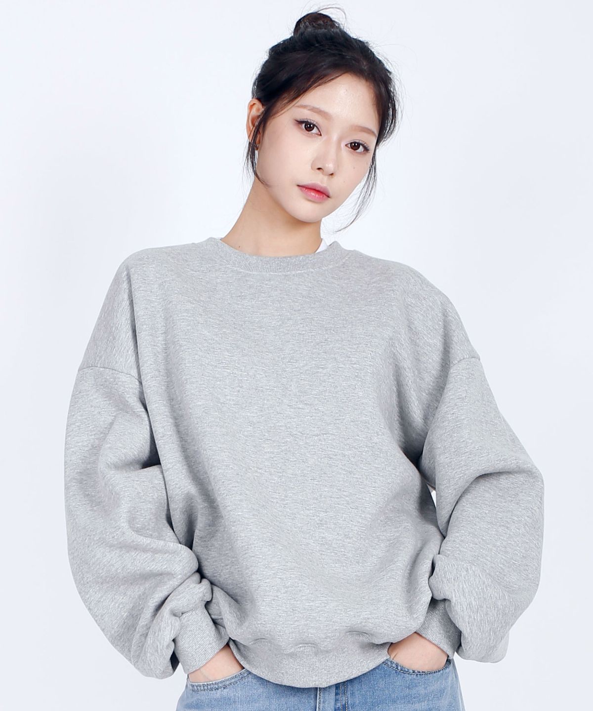 텐블레이드(TENBLADE) 미니멀 오버핏 기모 맨투맨 남녀공용 (6컬러)