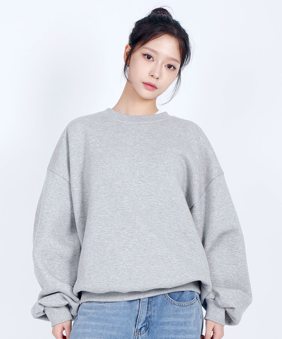 텐블레이드(TENBLADE) 미니멀 오버핏 기모 맨투맨 남녀공용 (6컬러)
