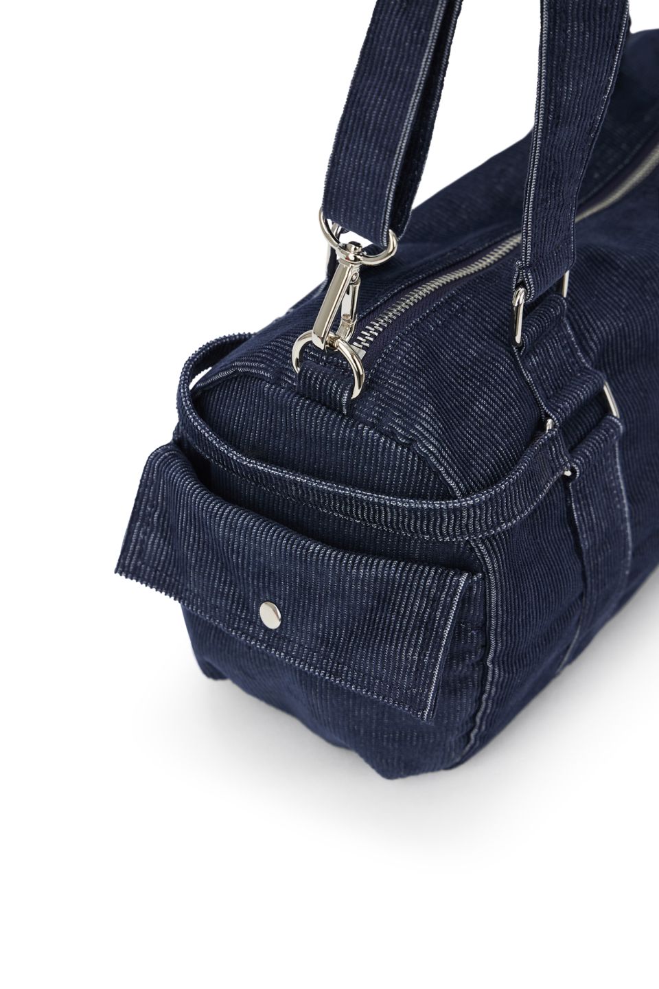 MUSINSA | DEINET DEINET x TMV DENIM CORDUROY DUFFLE MINI BAG IN BLUE