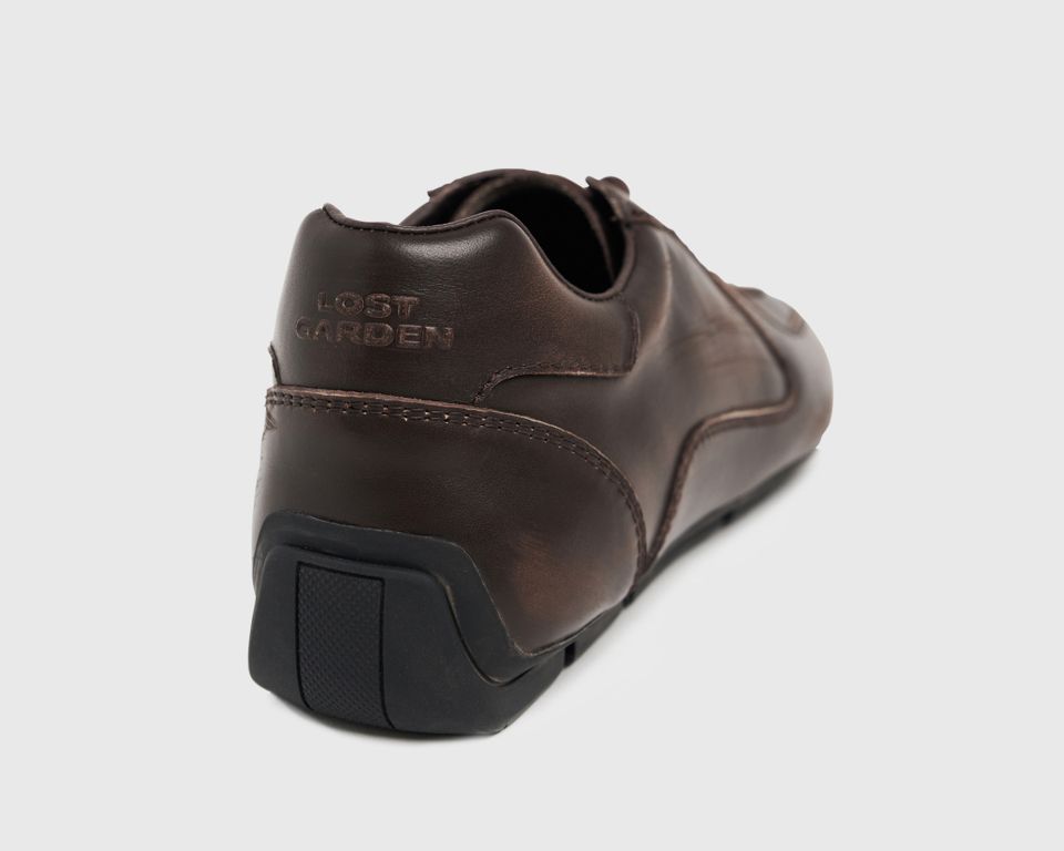 MUSINSA | LOSTGARDEN UNIFORM Driving Sneakers Vintage Brown