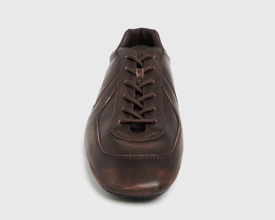 MUSINSA公式 | LOSTGARDEN UNIFORM Driving Sneakers Vintage Brown