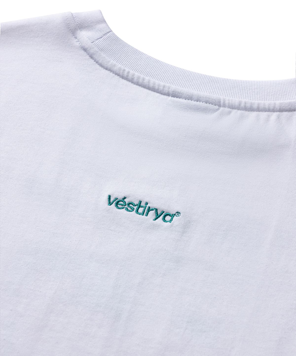 베스티리아(VESTIRYA) Lazy kitty Crop T-shirts White