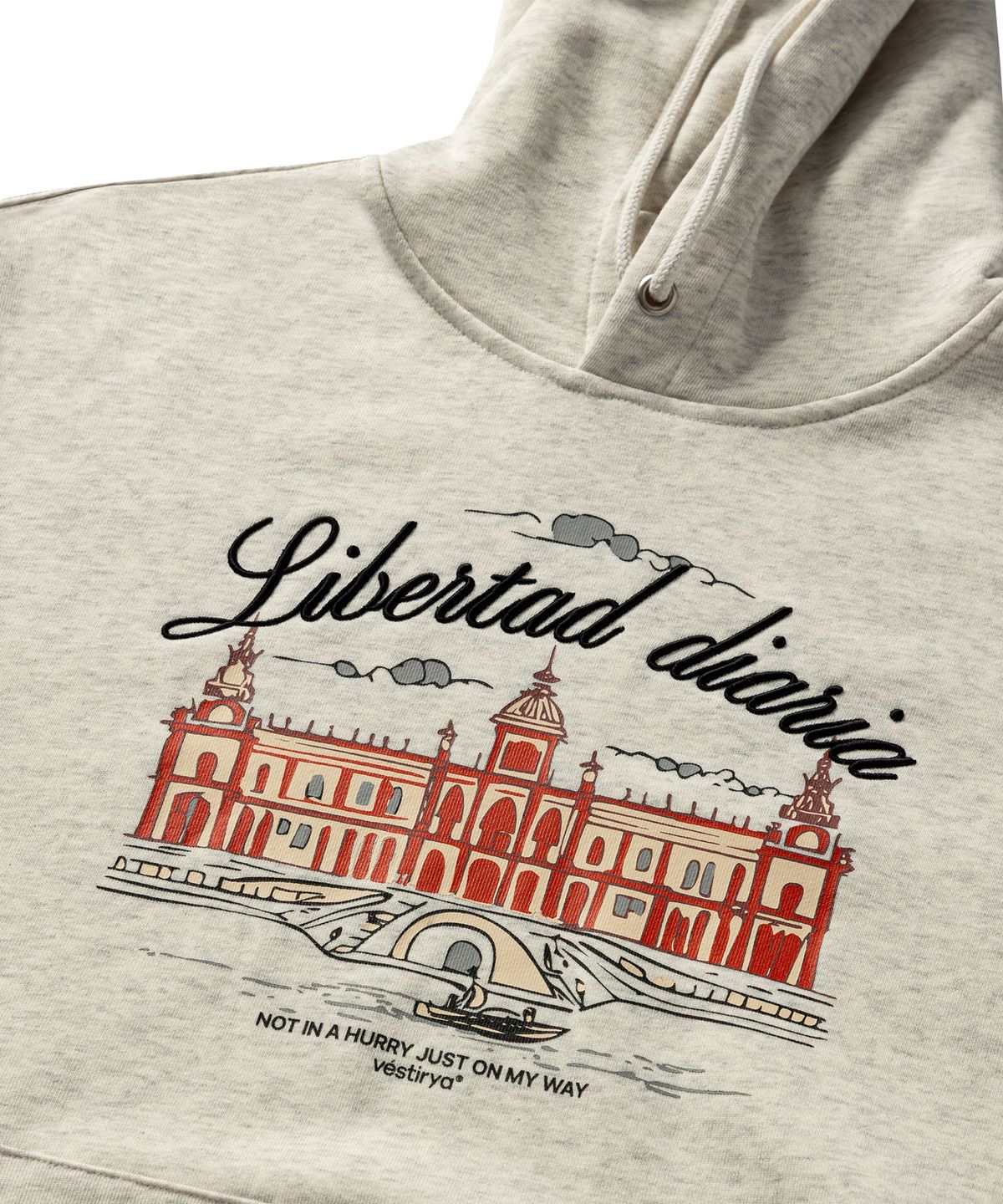 베스티리아(VESTIRYA) City Landmark Hoodie Oatmeal