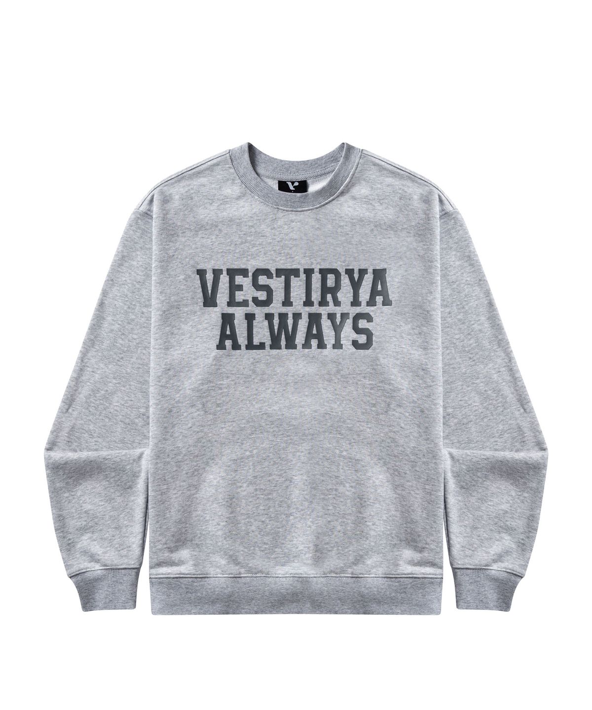베스티리아(VESTIRYA) Always Logo Sweatshirts Light Gray