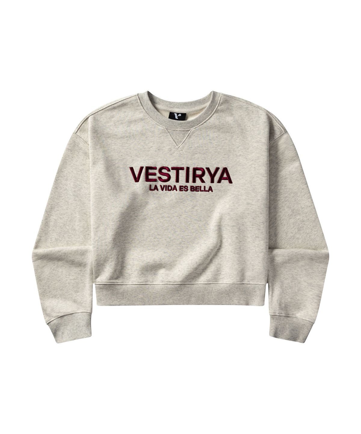 베스티리아(VESTIRYA) Bella Crop Sweatshirts Oatmeal