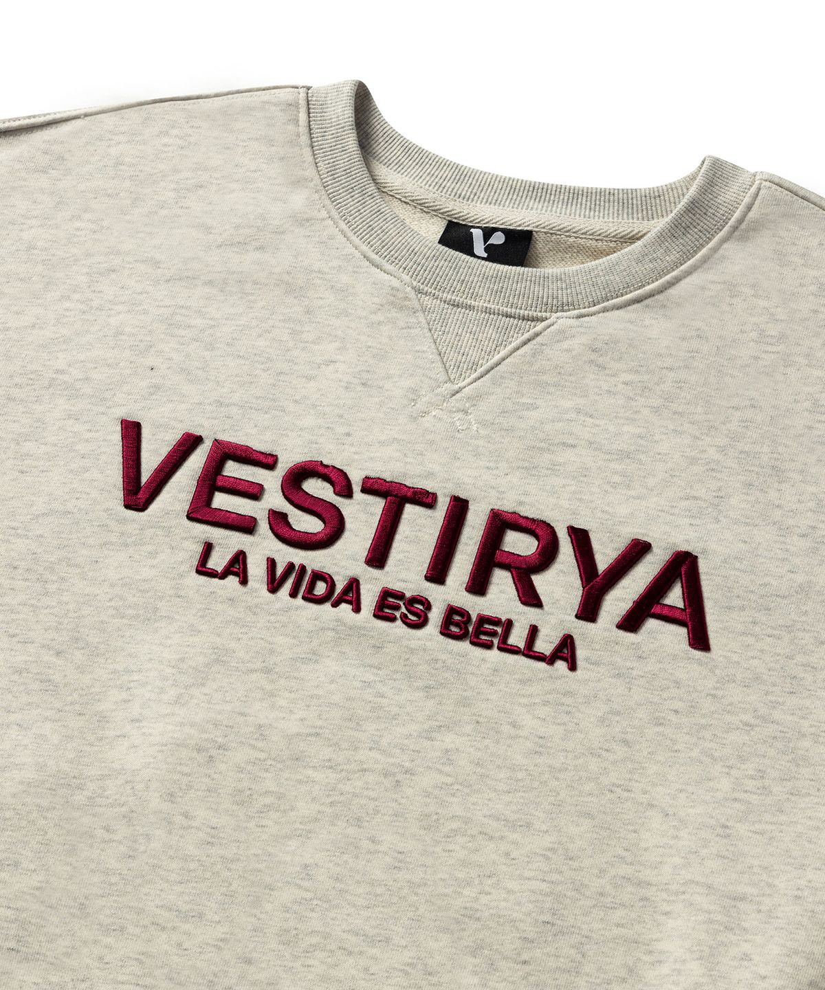 베스티리아(VESTIRYA) Bella Crop Sweatshirts Oatmeal