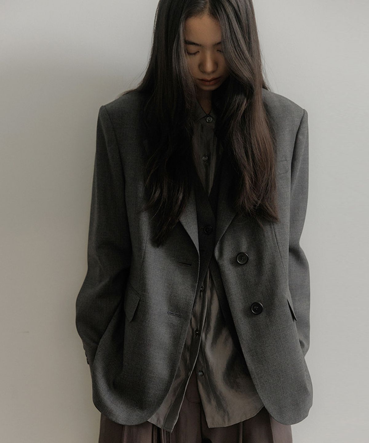 오어서울(AURE SEOUL) 시그니처 테일러드 자켓 [그레이]