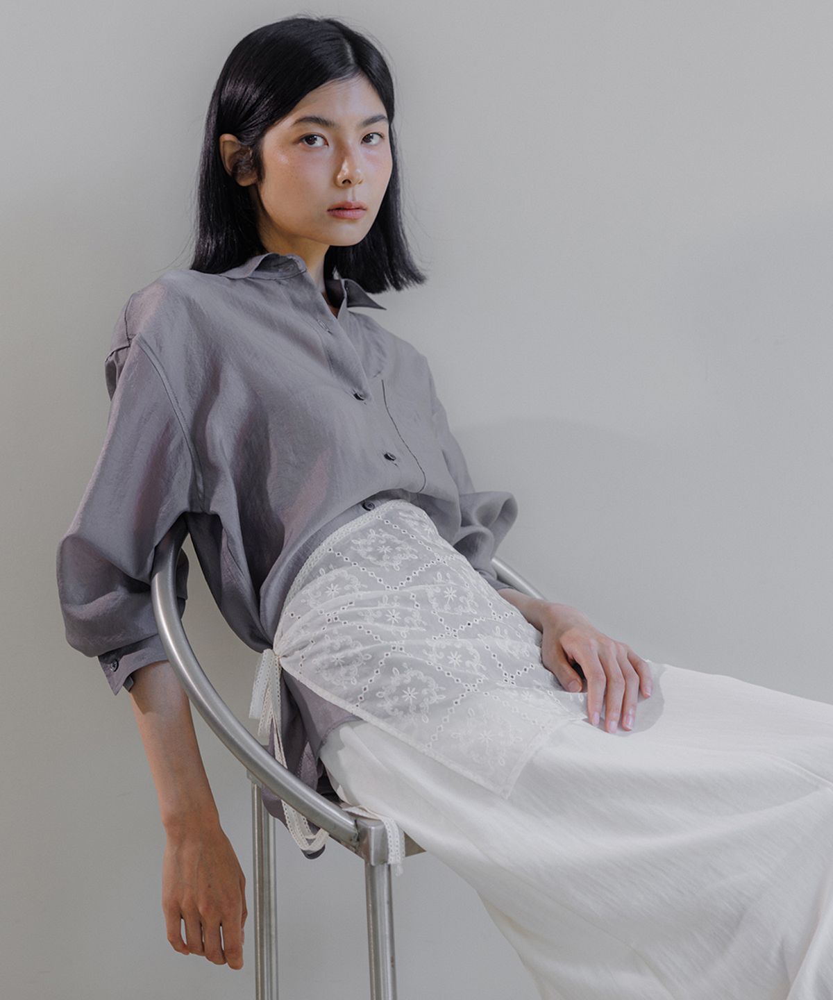 오어서울(AURE SEOUL) 레이스 랩 스커트