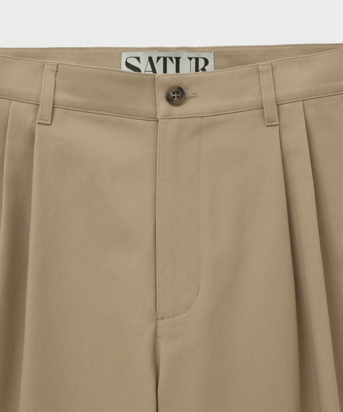 세터(SATUR) 릴렉스드 코튼 치노 팬츠 베이지