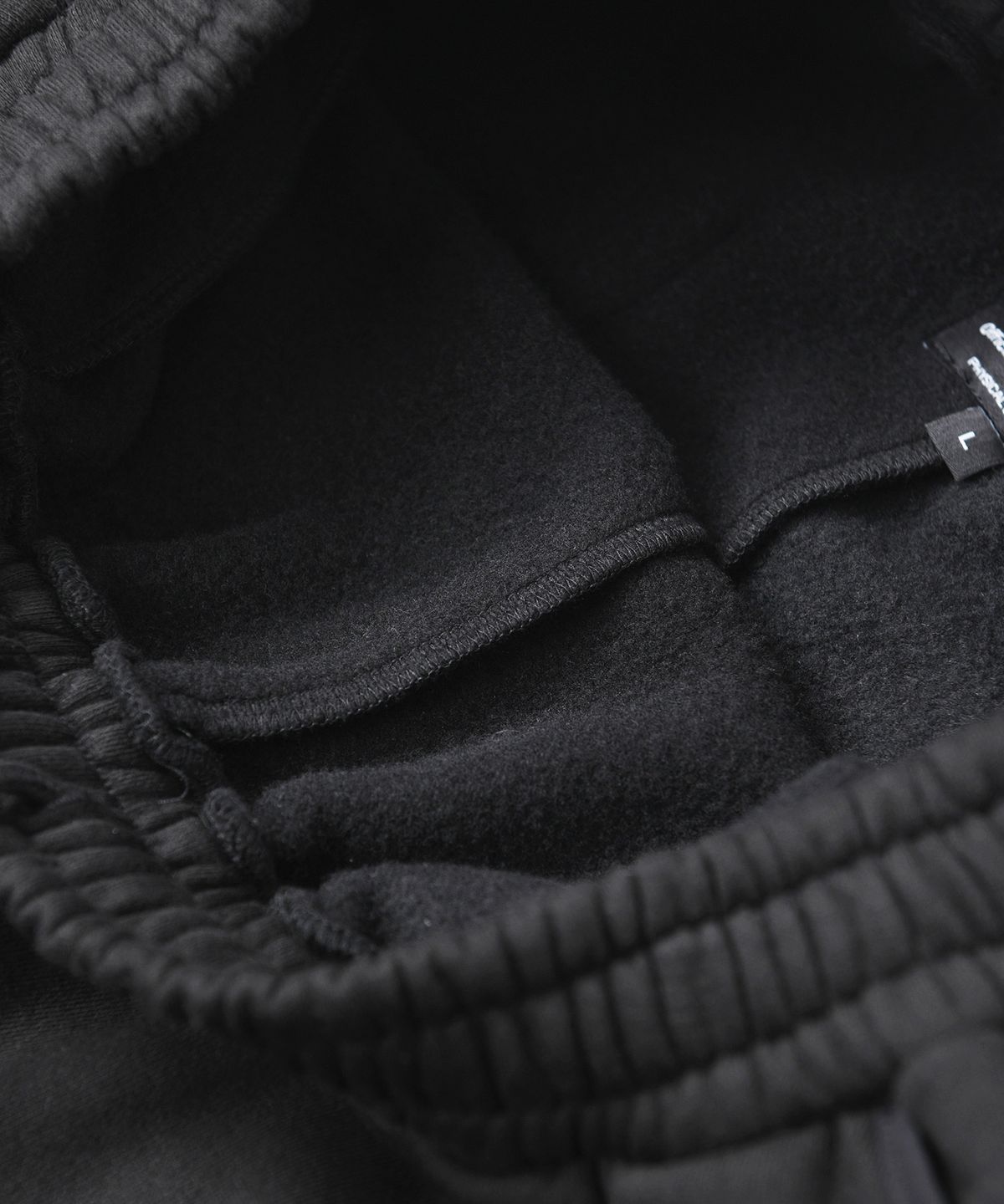 핍스 모터사이클(PHYPS MOTORCYCLE) H-Tech Color Block Fleece Pants Black