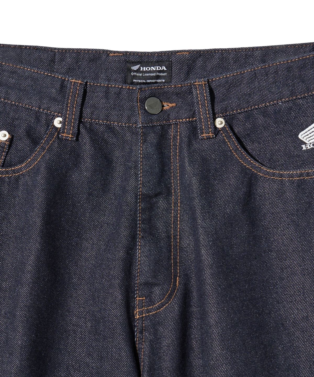 핍스 모터사이클(PHYPS MOTORCYCLE) Wing Logo Denim Pants Dark Navy