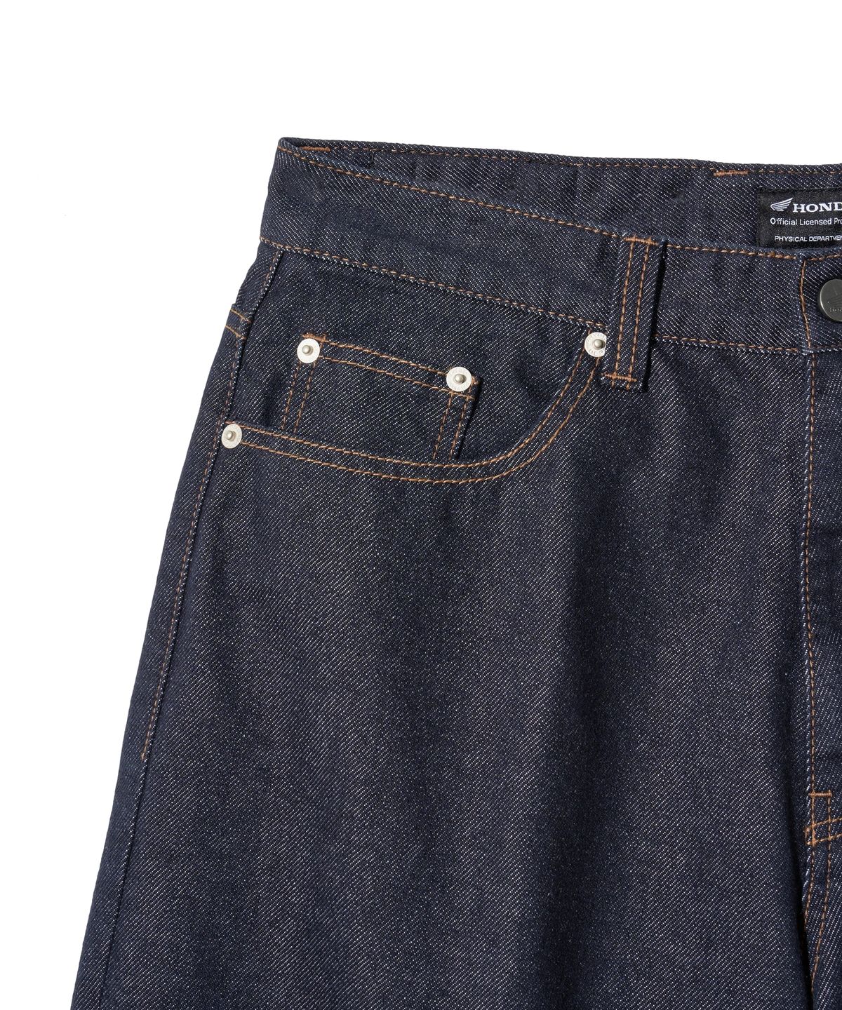 핍스 모터사이클(PHYPS MOTORCYCLE) Wing Logo Denim Pants Dark Navy