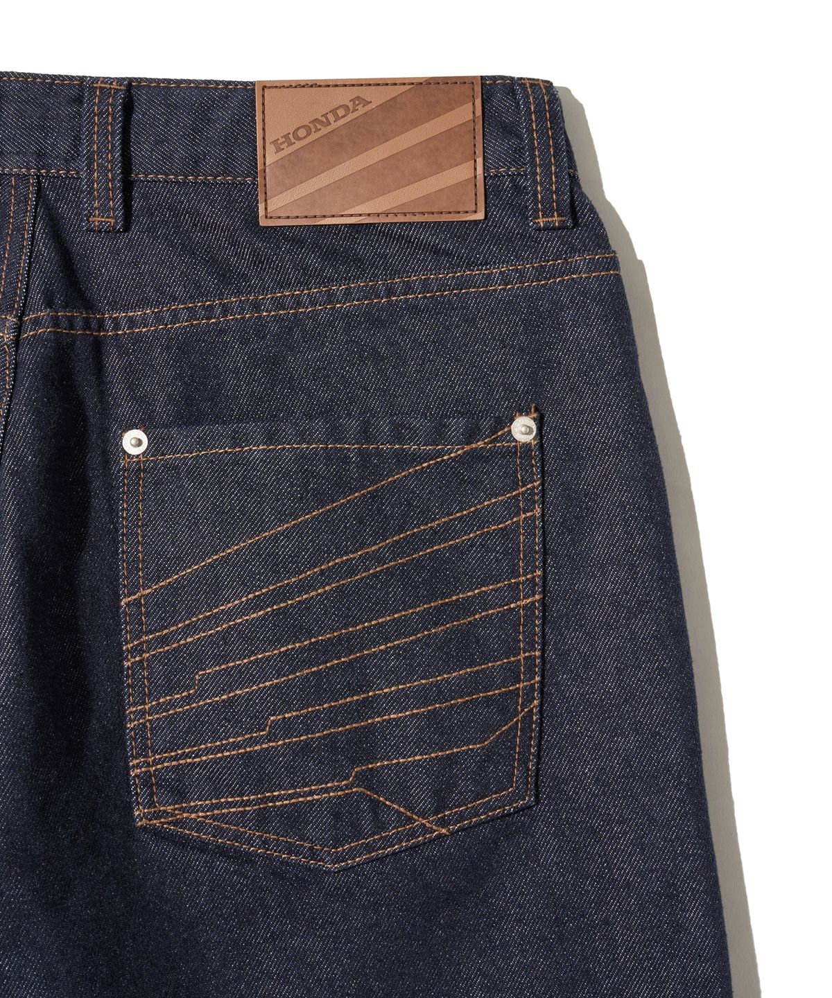 핍스 모터사이클(PHYPS MOTORCYCLE) Wing Logo Denim Pants Dark Navy