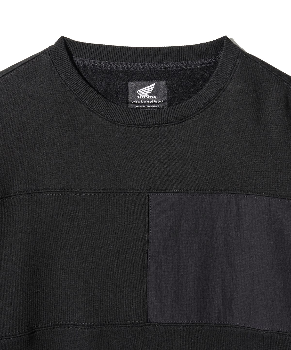 핍스 모터사이클(PHYPS MOTORCYCLE) H-Tech Color Block Crewneck Black