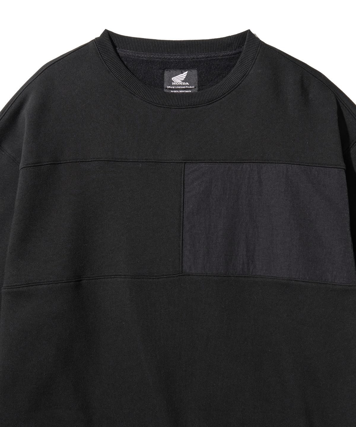 핍스 모터사이클(PHYPS MOTORCYCLE) H-Tech Color Block Crewneck Black