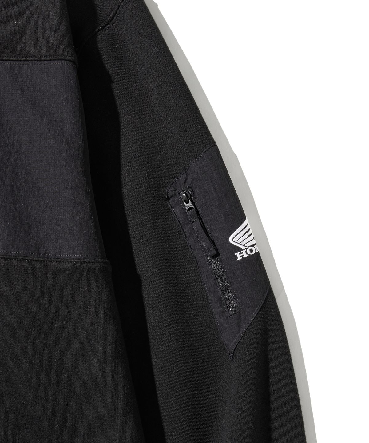 핍스 모터사이클(PHYPS MOTORCYCLE) H-Tech Color Block Crewneck Black
