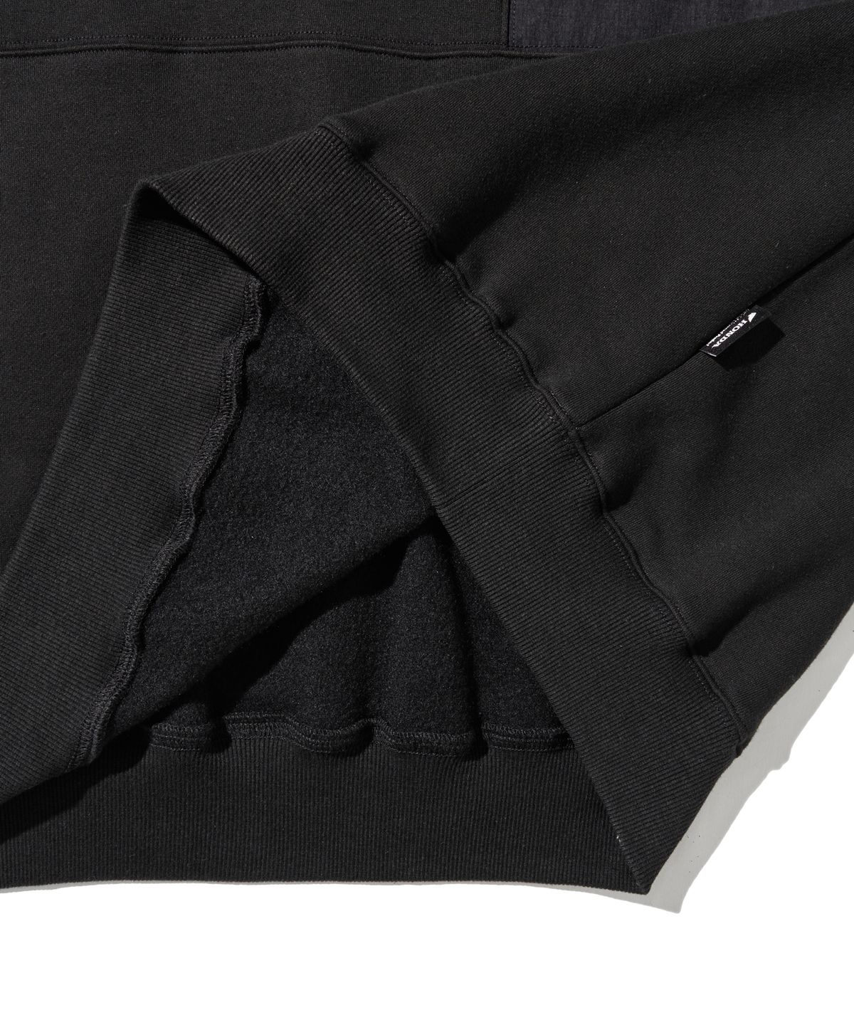 핍스 모터사이클(PHYPS MOTORCYCLE) H-Tech Color Block Crewneck Black