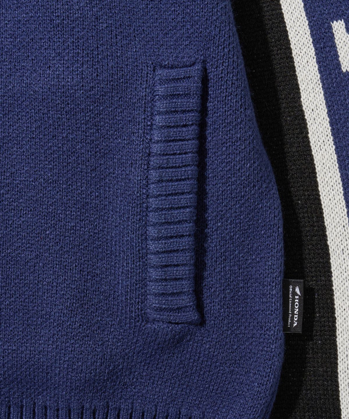 핍스 모터사이클(PHYPS MOTORCYCLE) Big Logo Knit Zip-up Blue