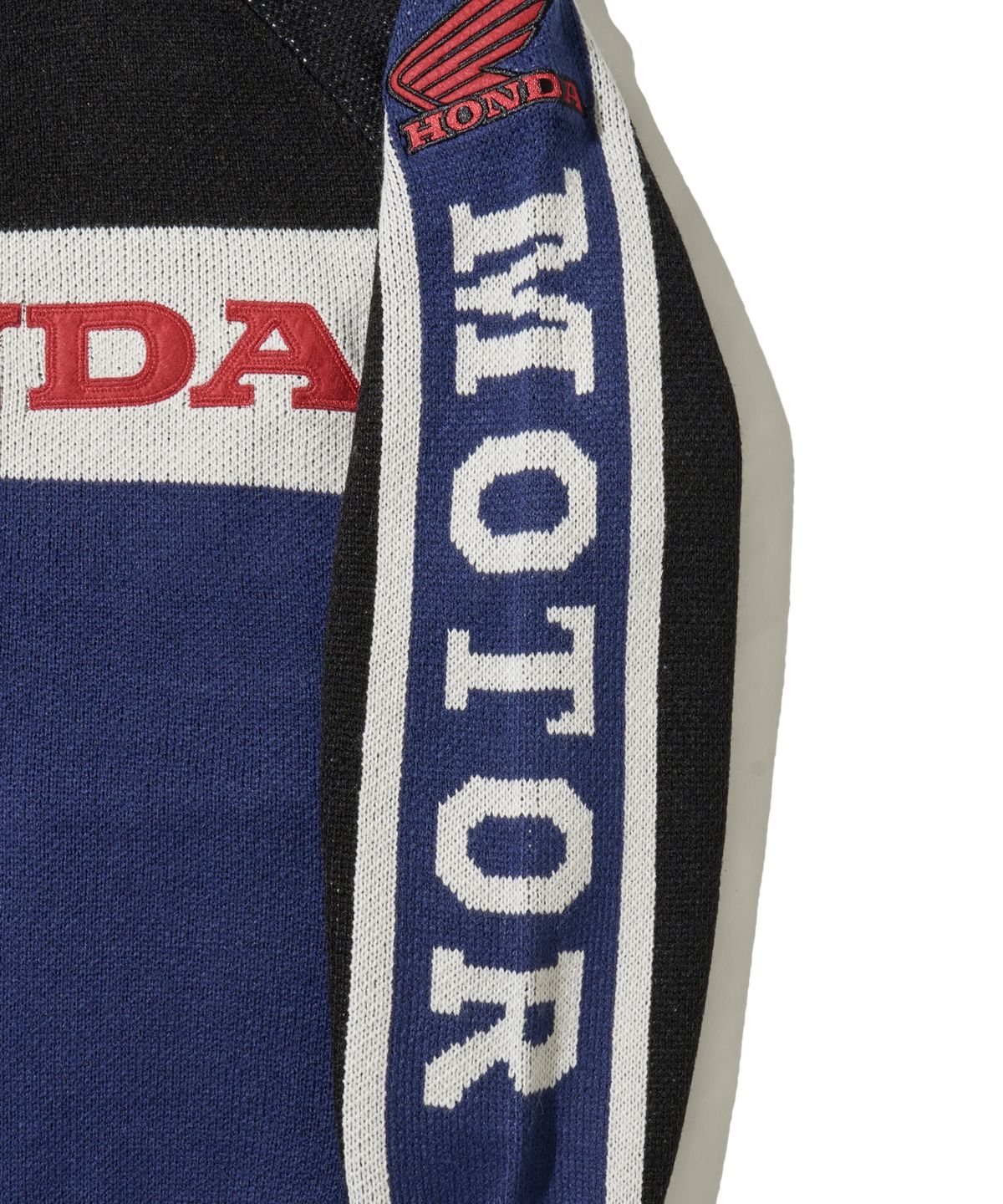 핍스 모터사이클(PHYPS MOTORCYCLE) Big Logo Knit Zip-up Blue