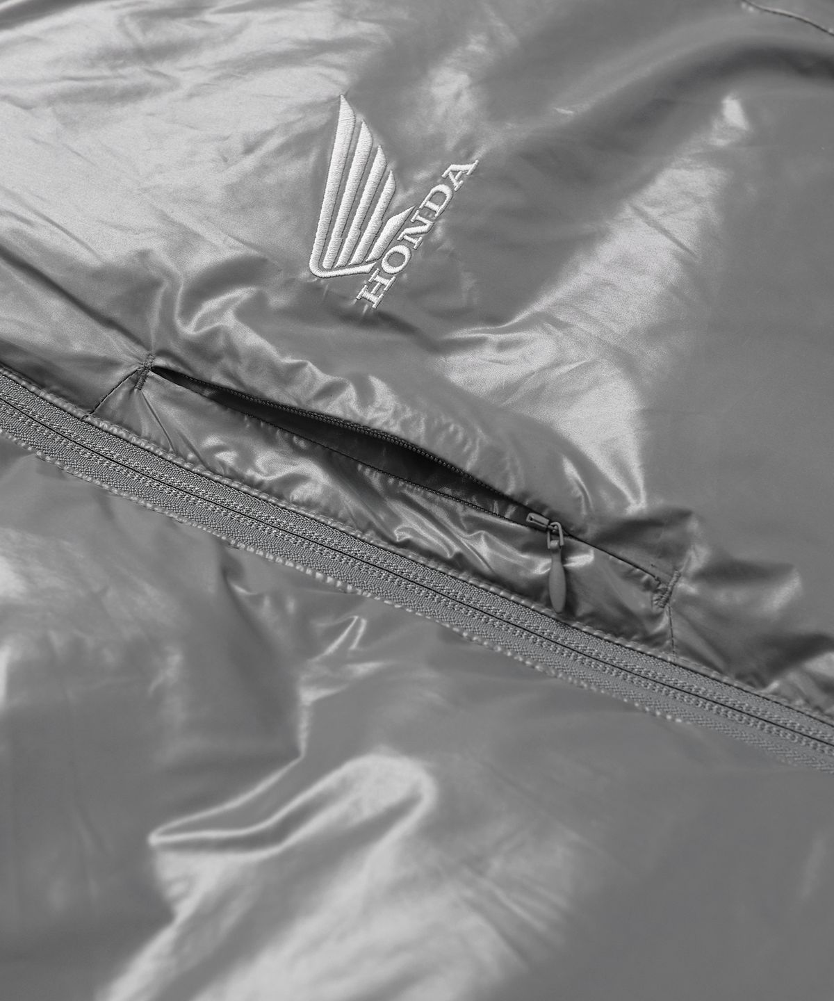 핍스 모터사이클(PHYPS MOTORCYCLE) H-Tech Non Quilting Shorts Padded Down Jacket Charcoal