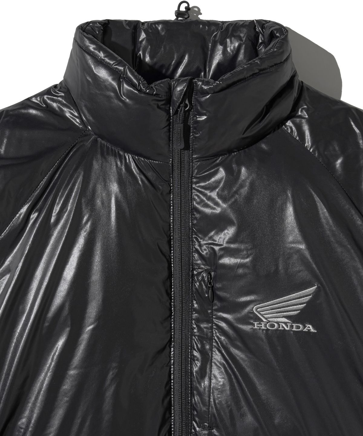 핍스 모터사이클(PHYPS MOTORCYCLE) H-Tech Non Quilting Shorts Padded Down Jacket Black