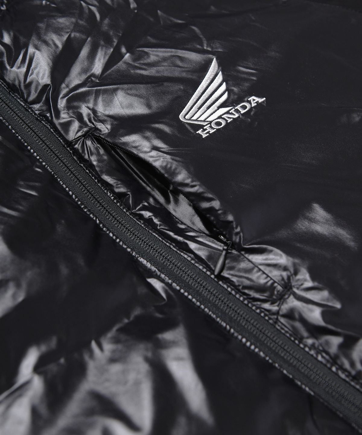 핍스 모터사이클(PHYPS MOTORCYCLE) H-Tech Non Quilting Shorts Padded Down Jacket Black