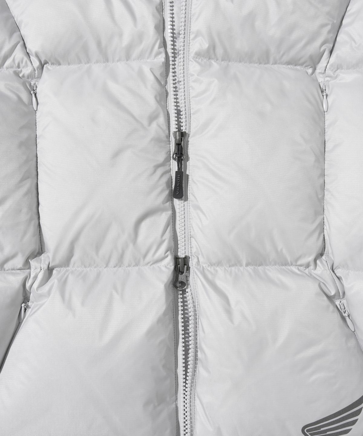 핍스 모터사이클(PHYPS MOTORCYCLE) H-Tech Dimensional Down Puffer Jacket Light Gray