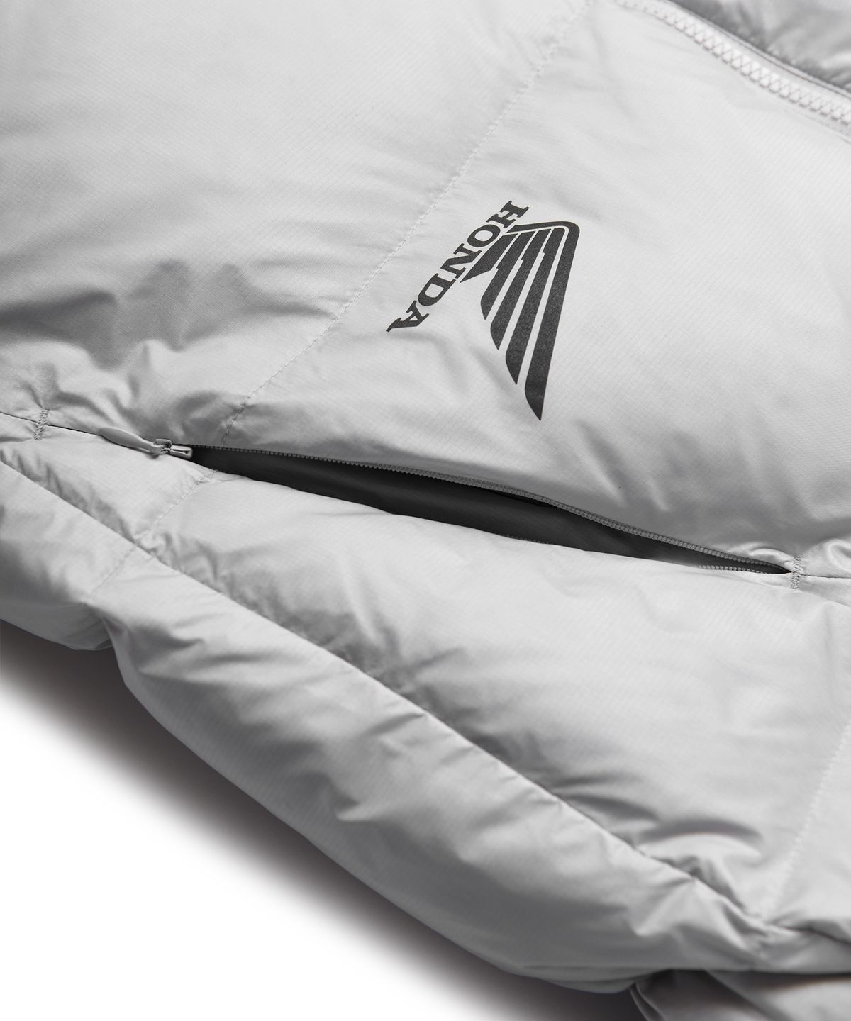 핍스 모터사이클(PHYPS MOTORCYCLE) H-Tech Dimensional Down Puffer Jacket Light Gray