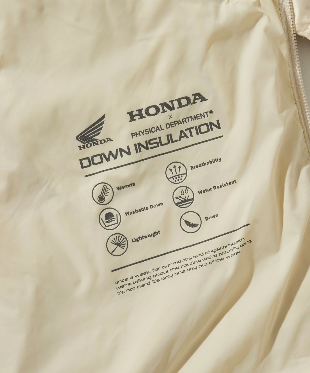 핍스 모터사이클(PHYPS MOTORCYCLE) H-Tech Storm Shield Parka Ivory