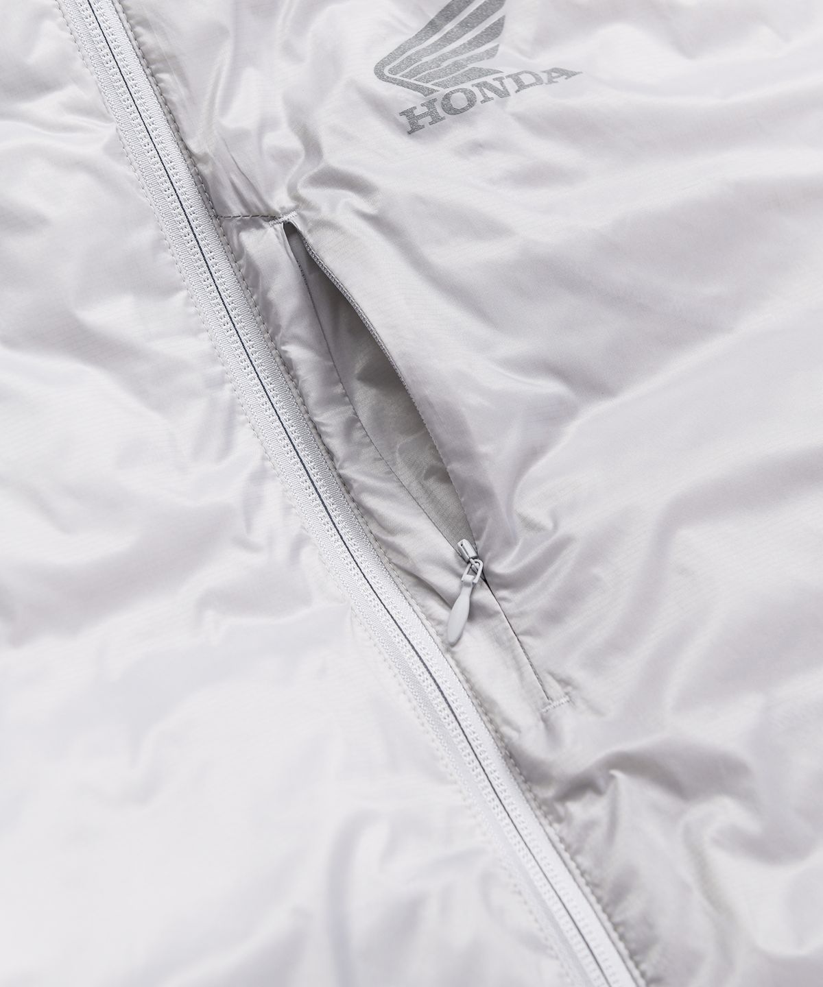 핍스 모터사이클(PHYPS MOTORCYCLE) H-Tech Non Quilting Hoodie Jacket Silver