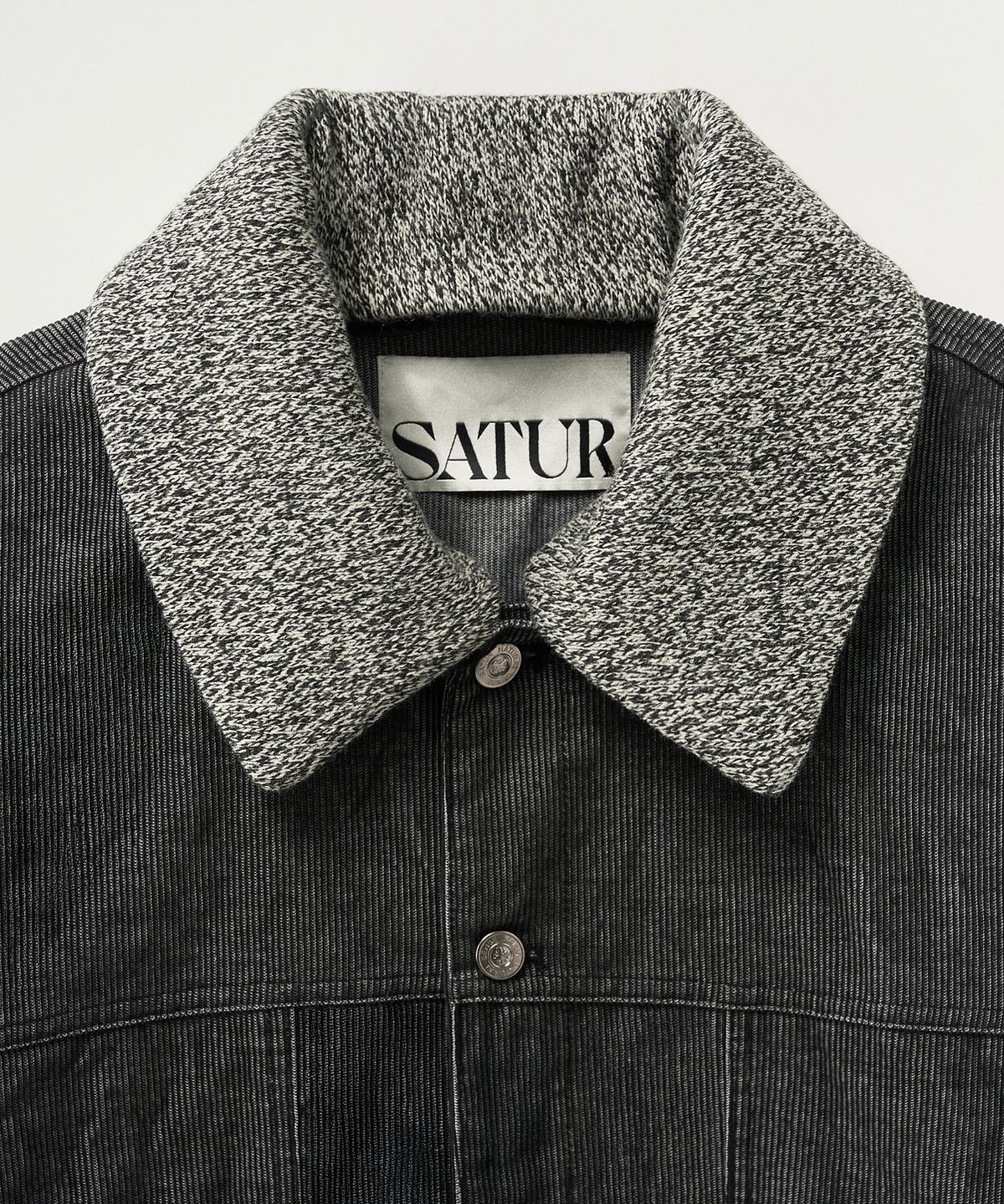 세터(SATUR) 카마로 코듀로이 페이드 자켓 블랙
