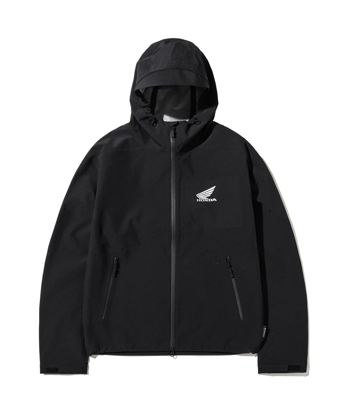 핍스 모터사이클(PHYPS MOTORCYCLE) H-Tech 3Layer Wind Shield Hoodie Jacket Black