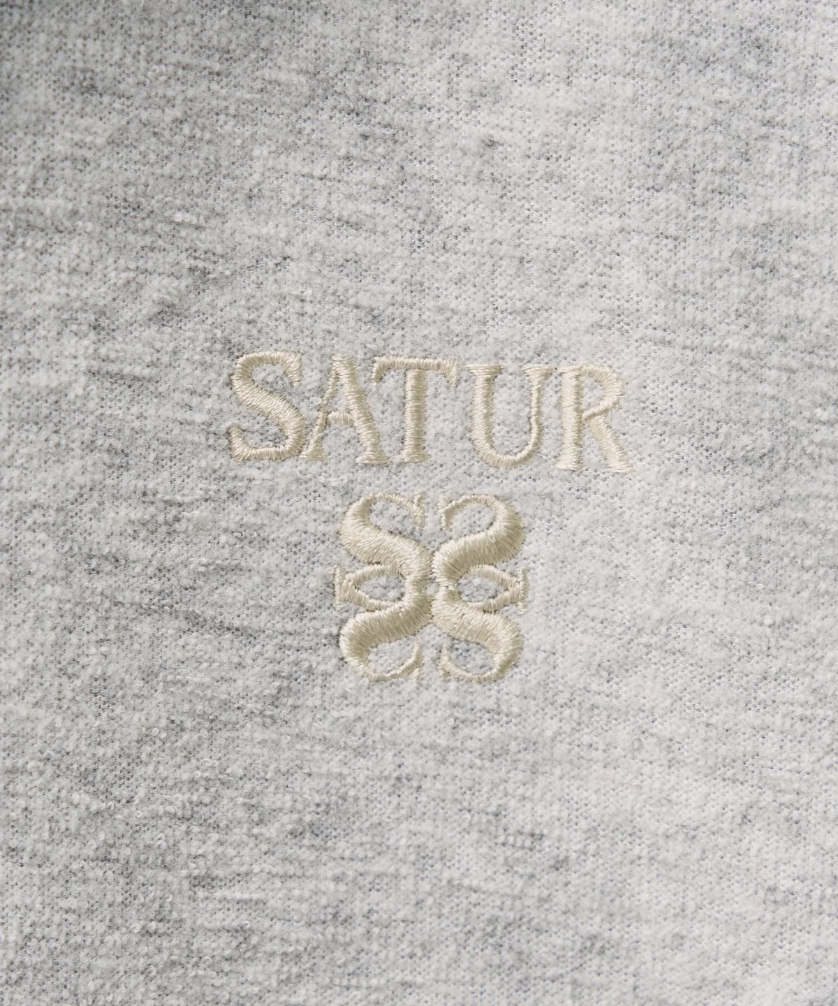 세터(SATUR) (W) 테오 브러쉬드 플리스 후드 집업 멜란지 그레이