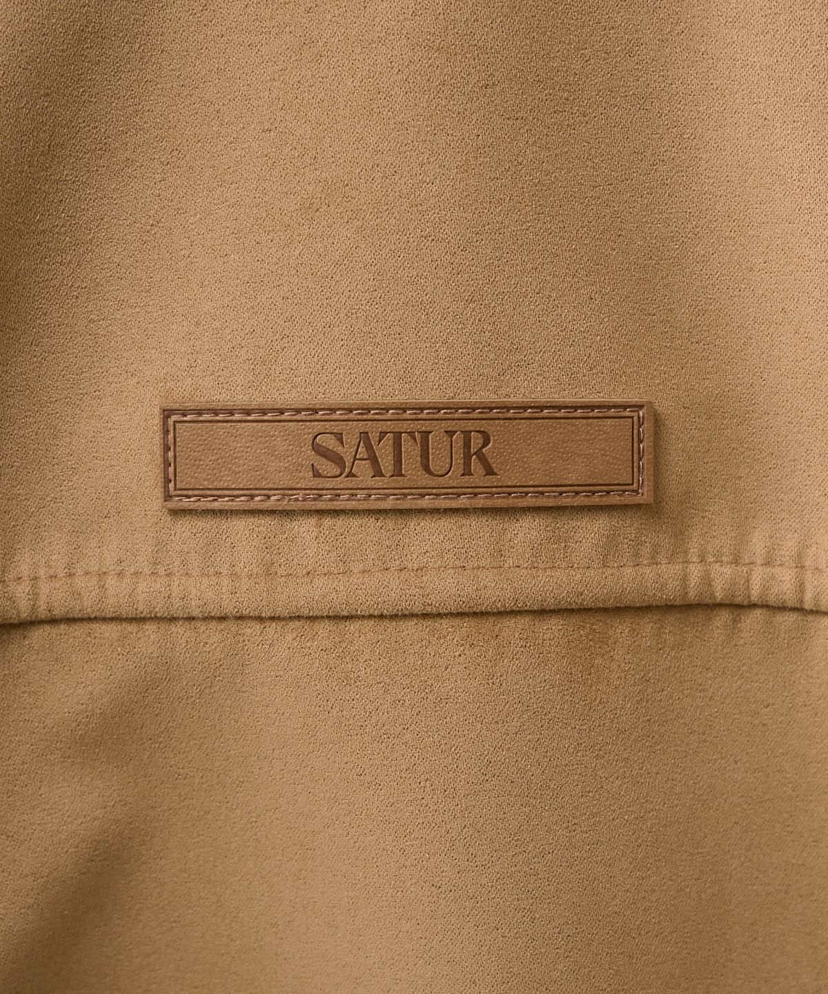 세터(SATUR) (W) 신세틱 스웨이드 블루종 점퍼 카멜