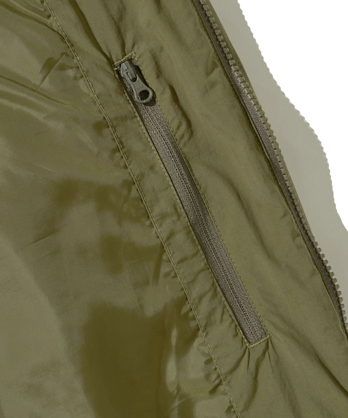 핍스 모터사이클(PHYPS MOTORCYCLE) Quilting Collarless Jacket Khaki