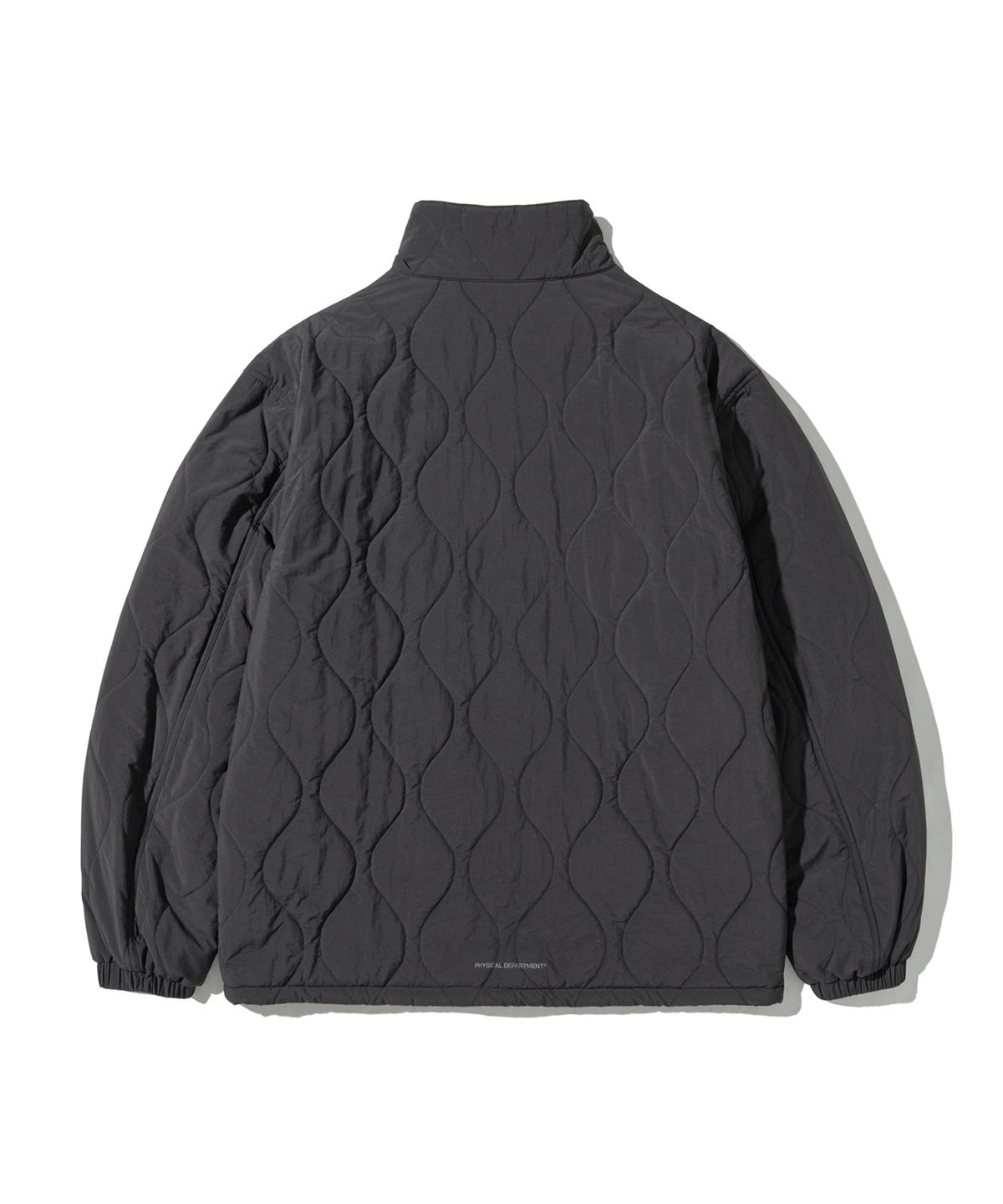 핍스 모터사이클(PHYPS MOTORCYCLE) Quilting Collarless Jacket Black